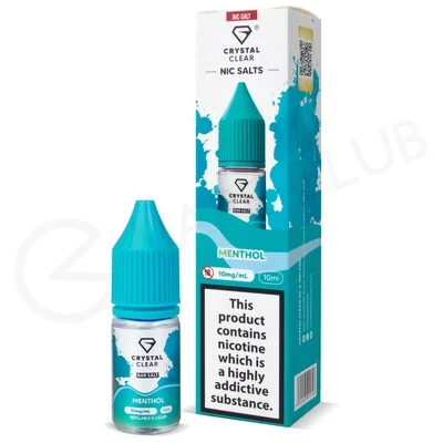 Menthol Nic Salt E-Liquid by Crystal Clear