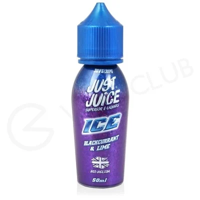 Blackcurrant & Lime Shortfill E-Liquid by Just Juice Ice 50ml