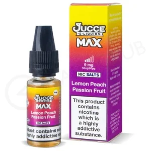 Lemon Peach Passion Fruit Nic Salt E-Liquid by Jucce Max