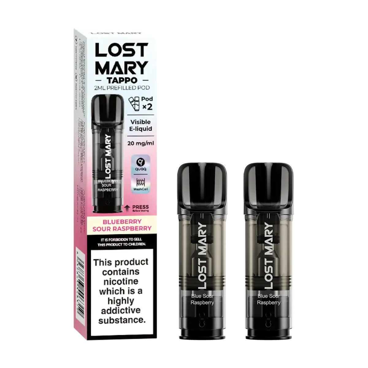 Blueberry Sour Raspberry Lost Mary Tappo Pods