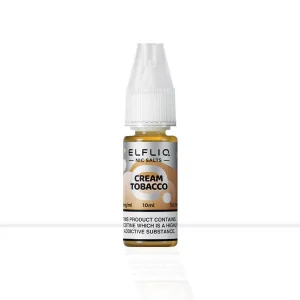 Cream Tobacco Nic Salt E-liquid Elf Bar Elfliq