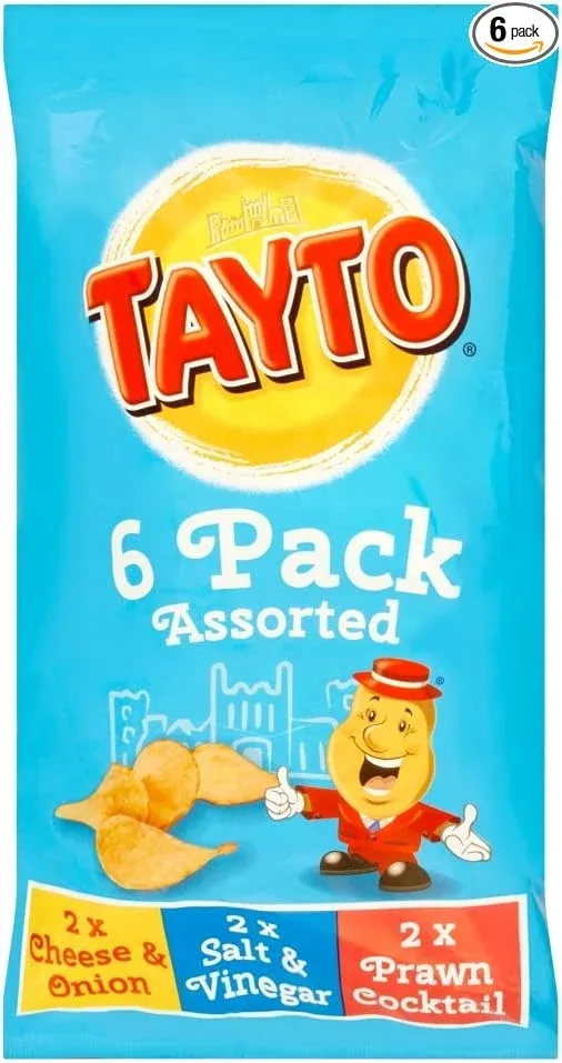 Tayto 6 Pack Assorted 6×25g