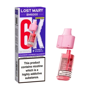 Strawberry Raspberry Blackberry Lost Mary BM6000 Refill Pack