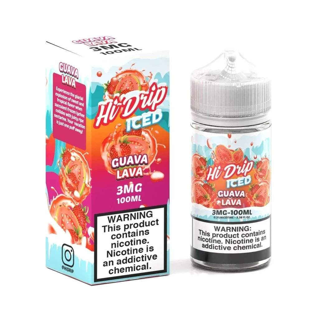 Hi Drip Guava Lava Iced E-Liquid 100mL - Image 2