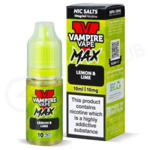 Lemon & Lime Nic Salt E-Liquid by Vampire Vape Max