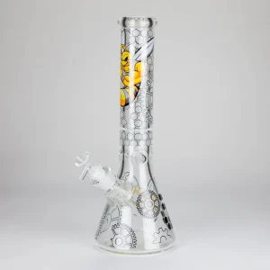14" Glass Bong W/ Cartoon Bee Design