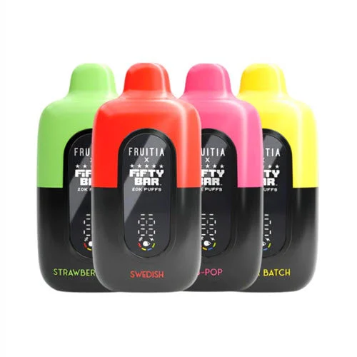 Fifty Bar x Fruitia 20K Disposable Vape Device - 3PK