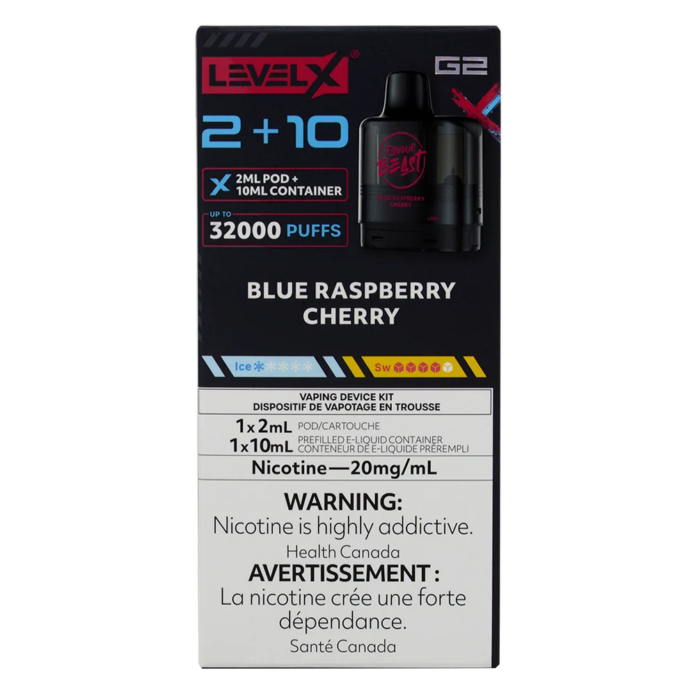 Level X G2 Pod Blue Raspberry Cherry 2ml 20mg