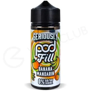 Banana Mandarin Shortfill E-Liquid by Seriously Pod Fill 100ml