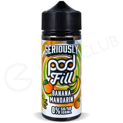 Banana Mandarin Shortfill E-Liquid by Seriously Pod Fill 100ml