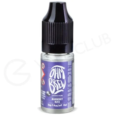 Blueberry Blitz E-liquid by Ohm Brew 50/50 Nic Salts