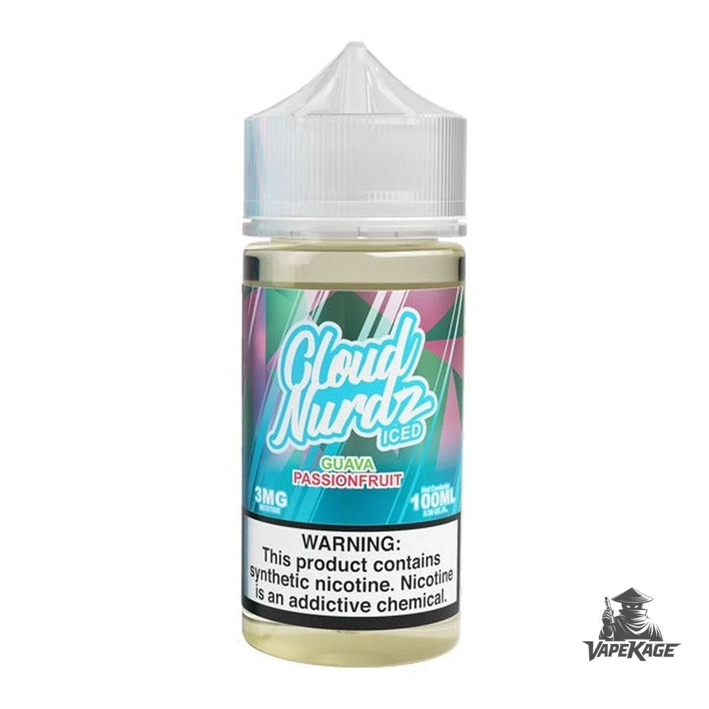 Guava Passion Iced — Cloud Nurdz 100mL Freebase