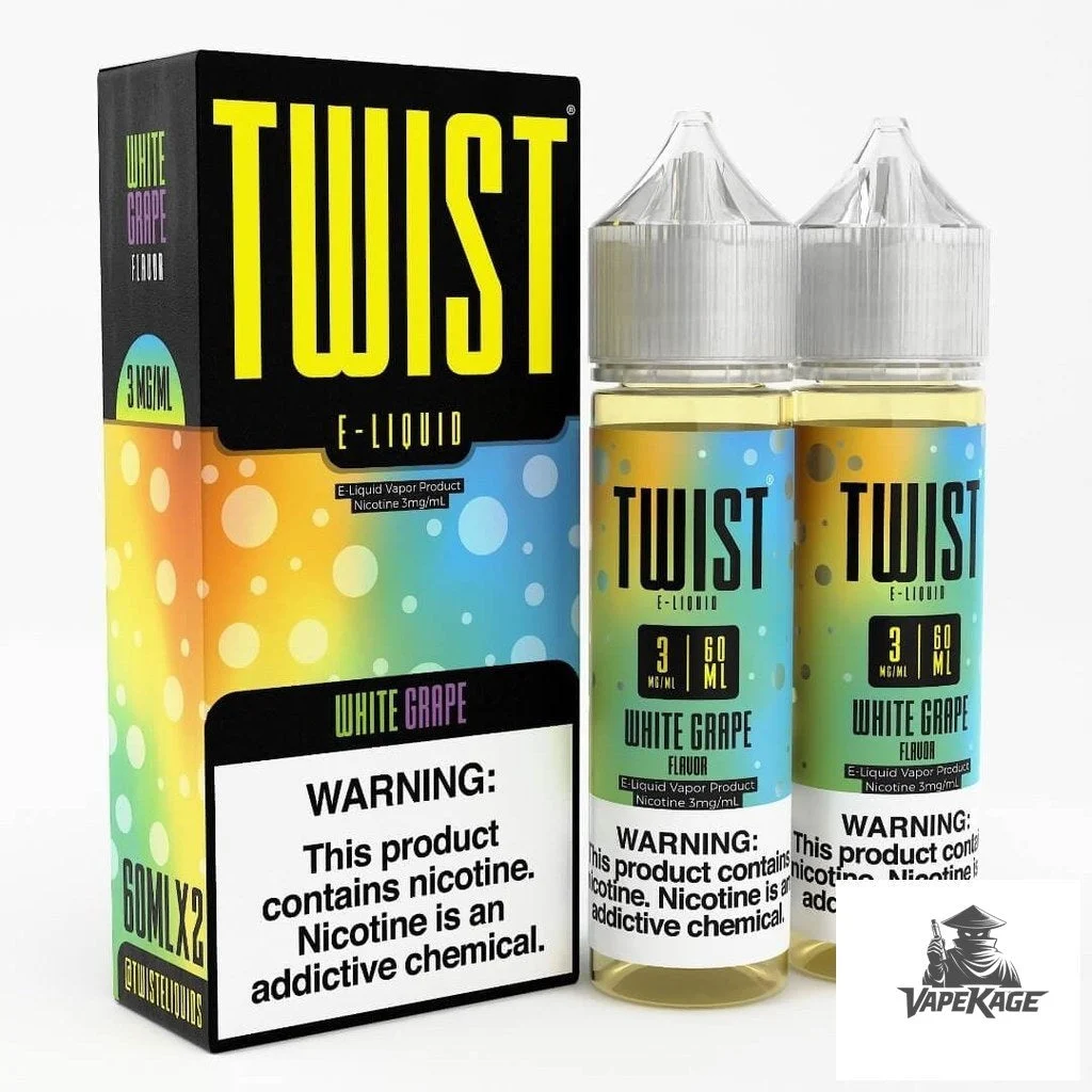 White Grape — Twist E-Liquids 120mL (2x60mL twin pack) Freebase