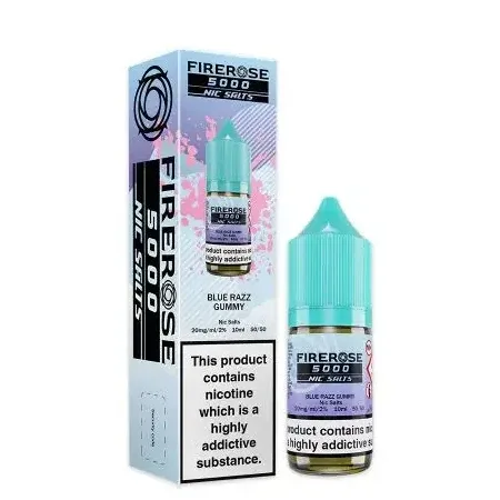 Firerose 5000 Blue Razz Gummy Nic Salt 10ml