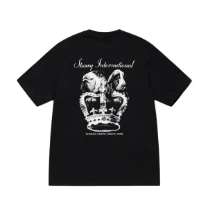 Stussy Tee International Dog Crown Tee black