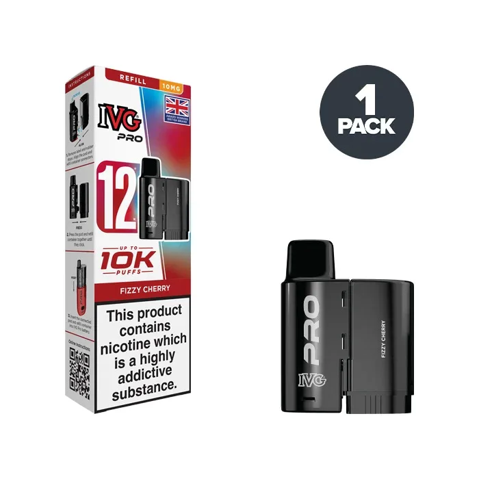 Fizzy Cherry IVG Pro 12 Refill Pack - Image 2