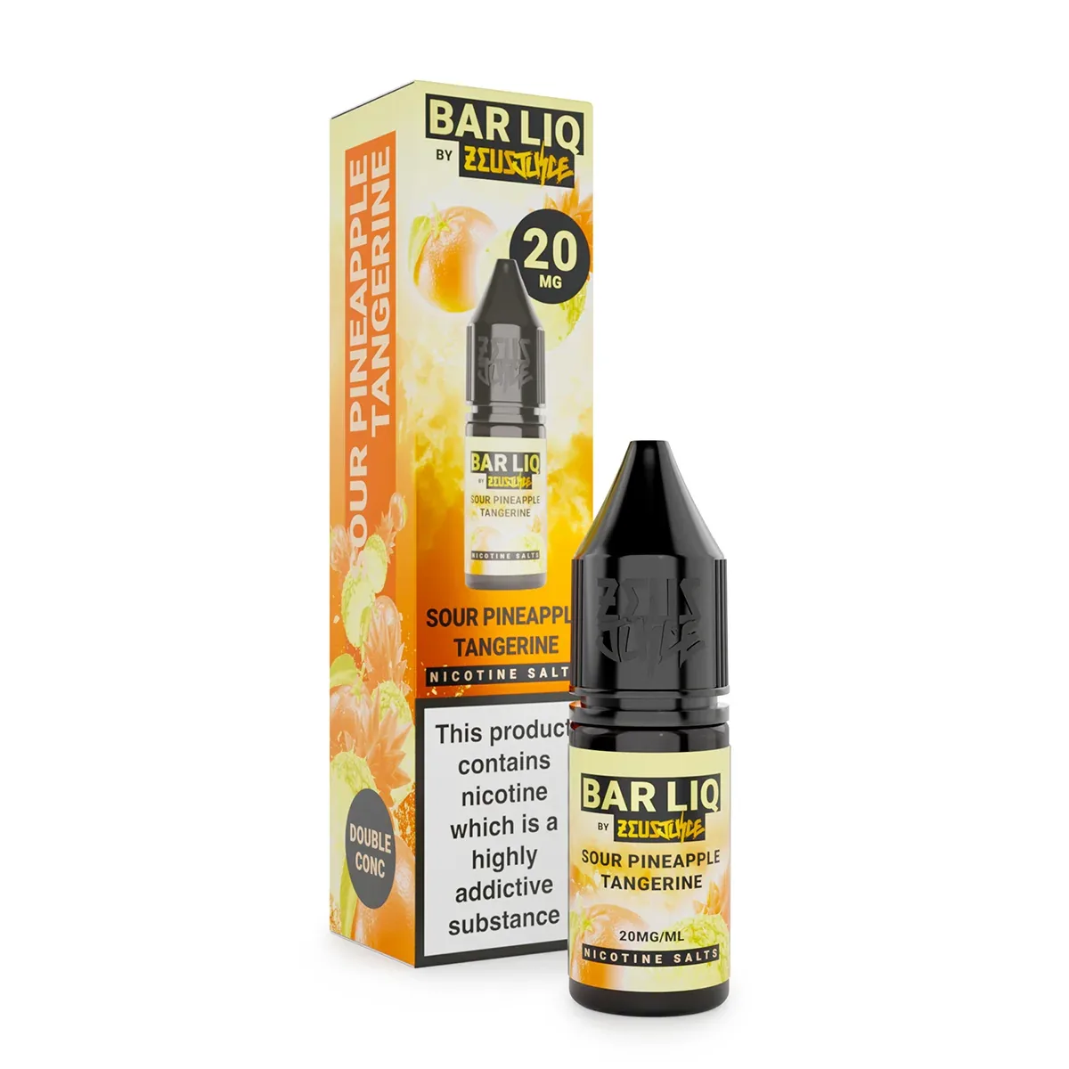 Sour Pineapple Tangerine by Zeus Juice Bar Liq Nic Salts