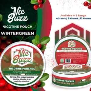 NIC BUZZ NICOTINE POUCHES - PACK OF 20