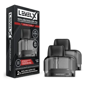 Level X Refillable Dual Coil Pod 5.5mL (2 Pack)