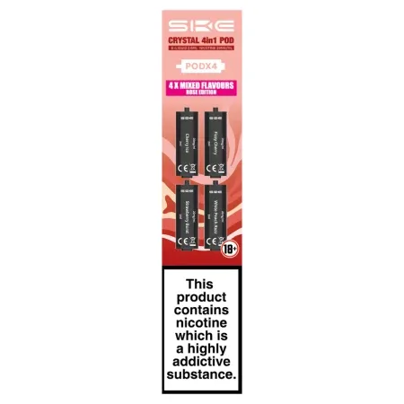 SKE Crystal 4 in 1 Prefilled Pods - Rose Edition