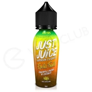 Pineapple, Papaya & Coconut Exotic Fruits Shortfill E-Liquid by Just Juice 50ml