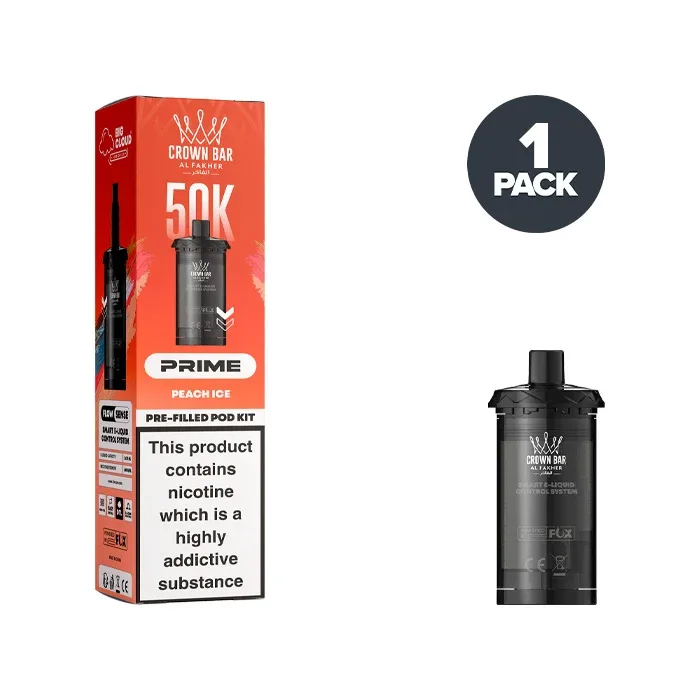 Peach Ice Al Fakher Hypermax Prime 50K Refill Pack