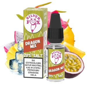 Silver Fox Salts Dragon Mix 20mg Nicotine Salt E‑Liquid – 10ml LV
