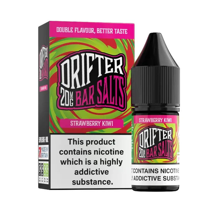 Strawberry Kiwi Nic Salt E-Liquid by Drifter Bar Series