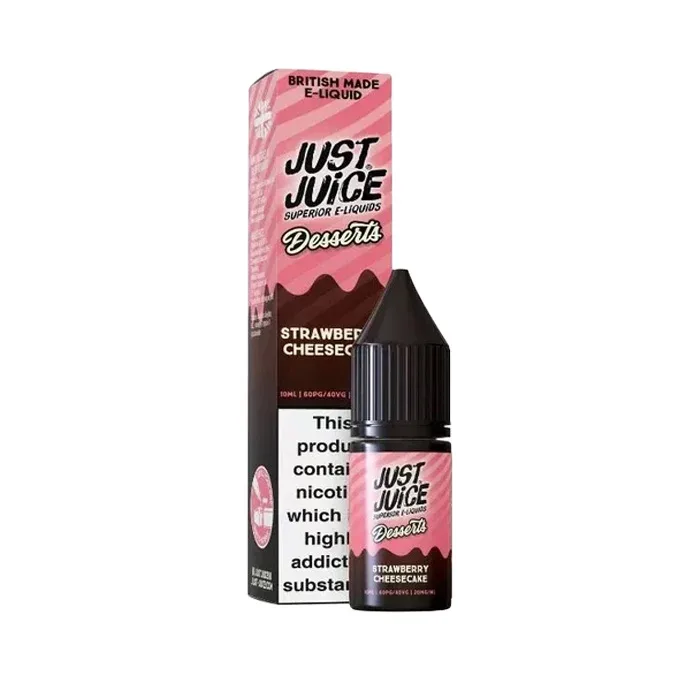 Strawberry Cheesecake Nic Salt E-Liquid by Just Juice Desserts