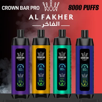 AL FAKHER CROWN BAR PRO BIG CLOUD 8,000 PUFFS DISPOSABLE VAPE