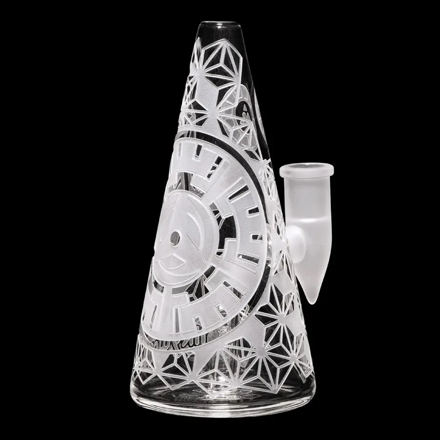 Milkyway Glass 6" Hypnotic Pyramid Bubbler Bong - Image 2
