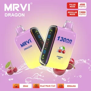 MRVI Dragon 13000 Puffs Dual Mesh Digital Screen Bulk Buy Rechargeable Disposable Vapes Wholesale