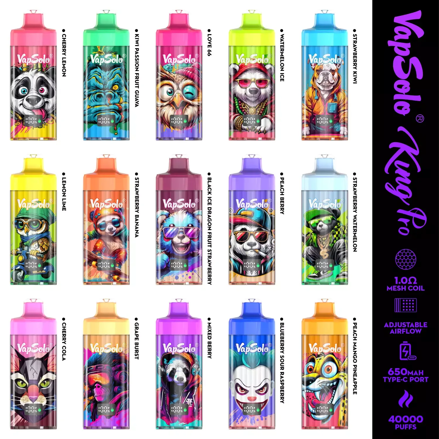 VAPSOLO King Pro 40000 Puffs Disposable Vapes