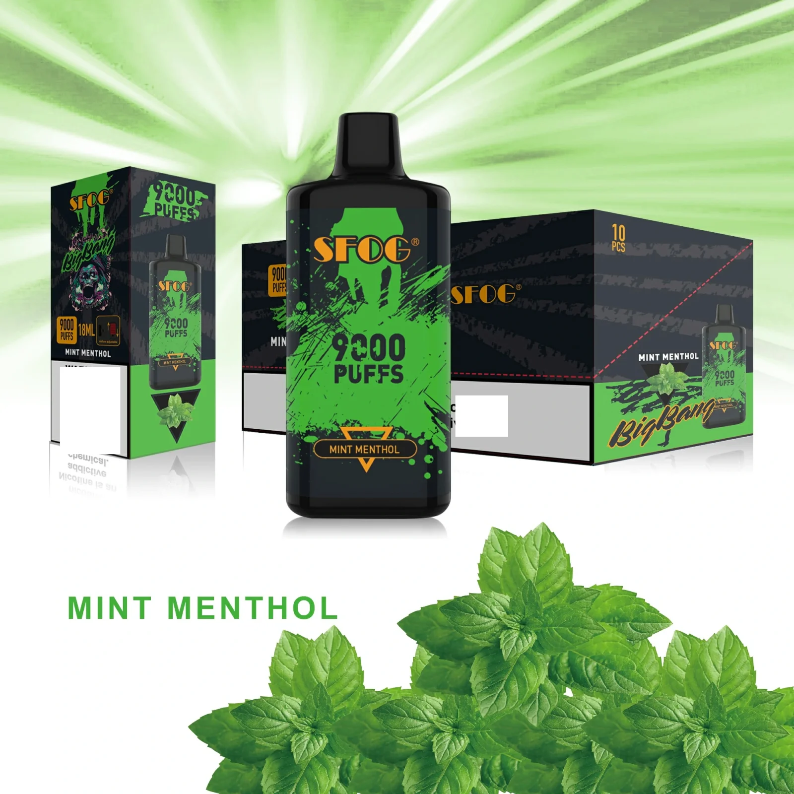 SFOG BIG BANG 9000 Puffs Bulk Buy Rechargeable Disposable Vapes Wholesale - Image 2