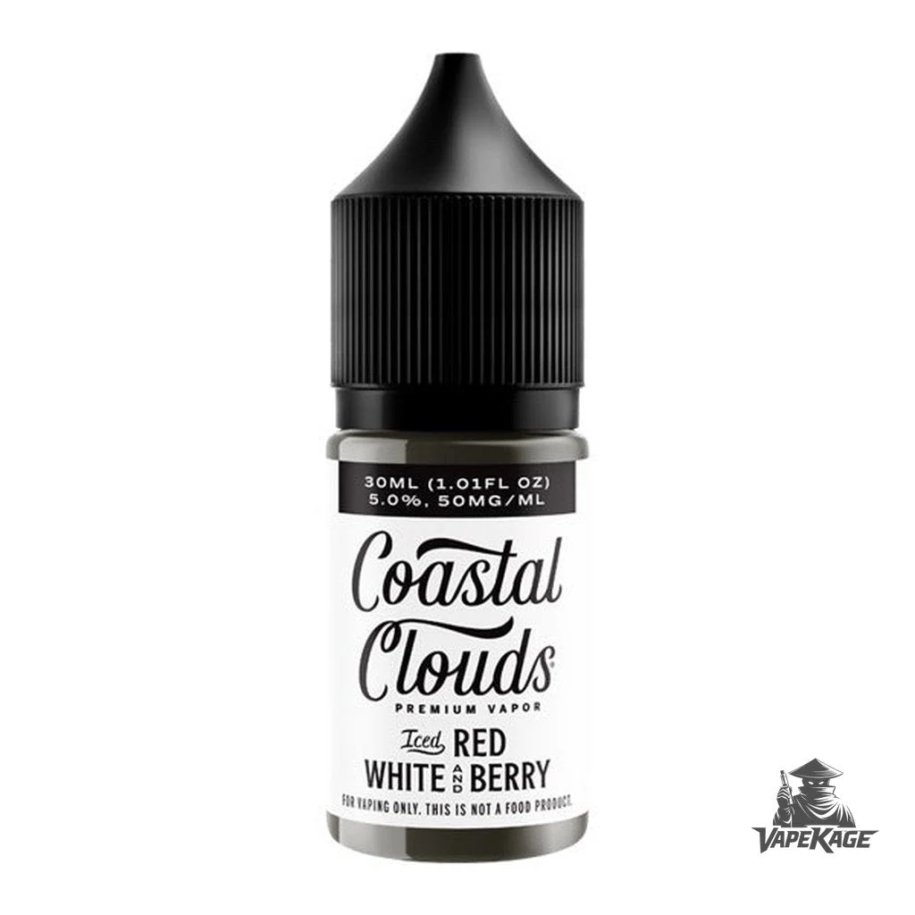 Red White & Berry Iced — Coastal Clouds 30mL Nic Salt