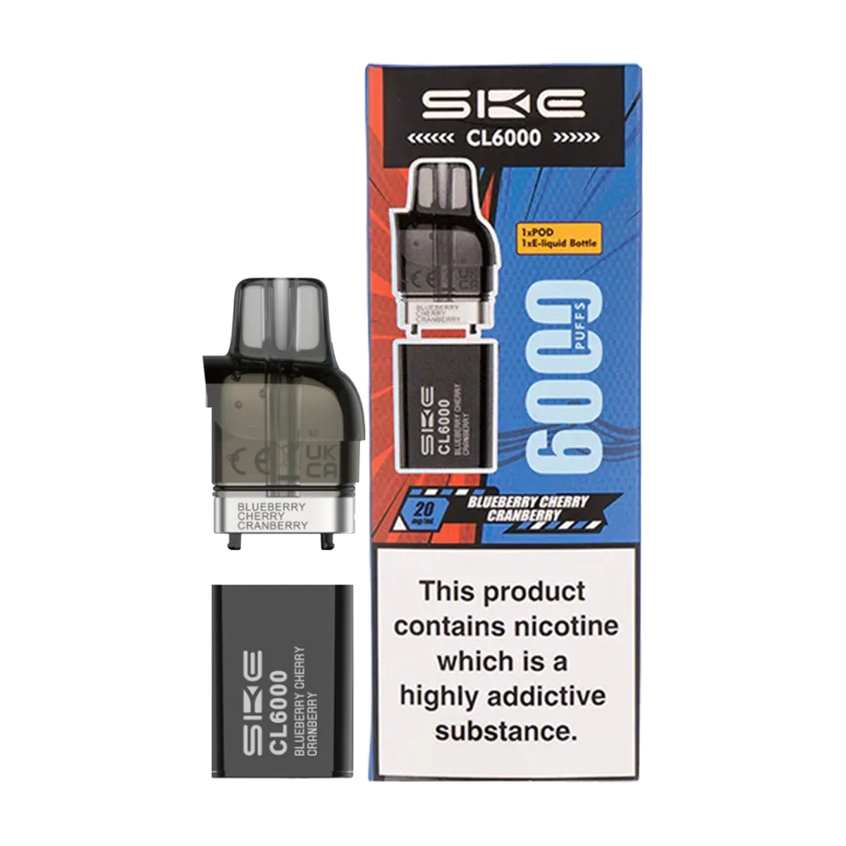 Blueberry Cherry Cranberry SKE Crystal CL6000 Pods