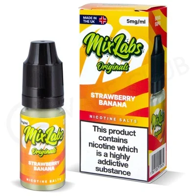 Strawberry Banana Nic Salt E-Liquid by Mix Labs - Image 2