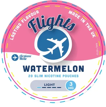 Flights Watermelon Nicotine Pouches – Tobacco-Free Nicotine (UK Made) - Image 2