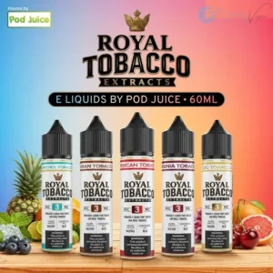 Royal Tobacco Extract E Liquids by Pod Juice