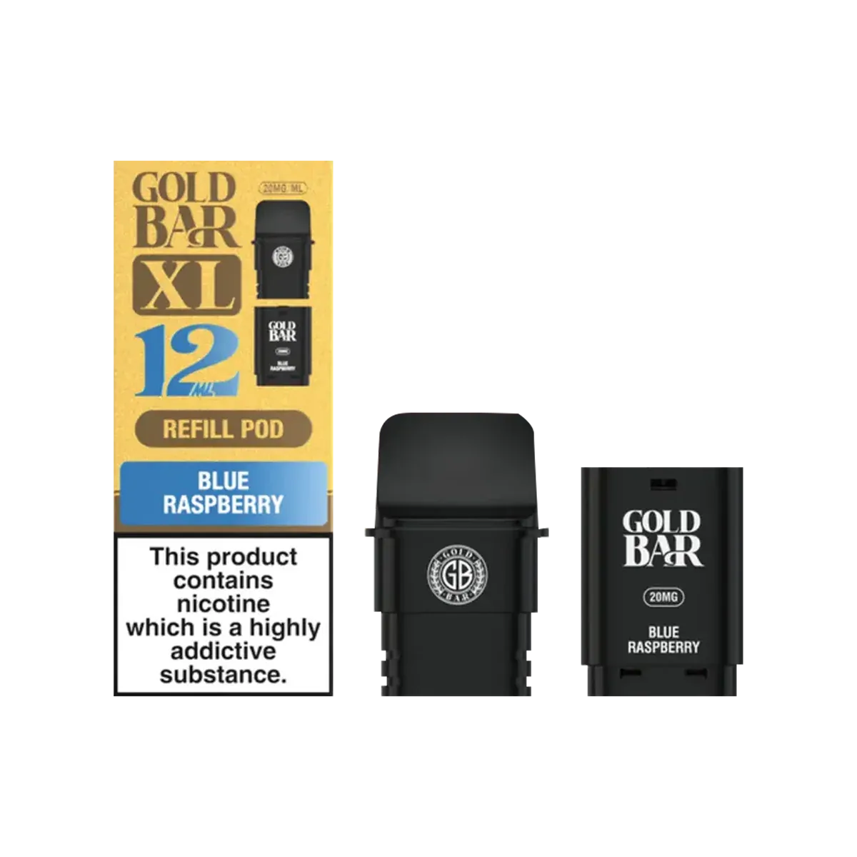 Blue Raspberry Gold Bar XL Refill Pack