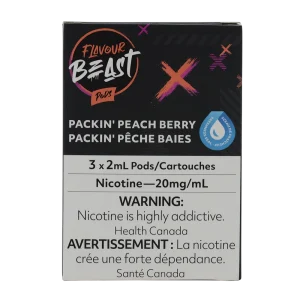 Flavour Beast Pod Packin’ Peach Berry 20mg 3/Pk