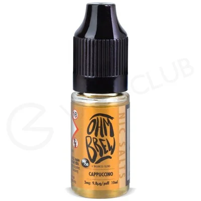 Cappuccino E-liquid by Ohm Brew 50/50 Nic Salts