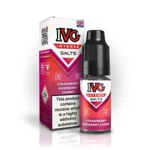 IVG Nic Salt Intense 10ml Eliquid - Strawberry Raspberry Cherry