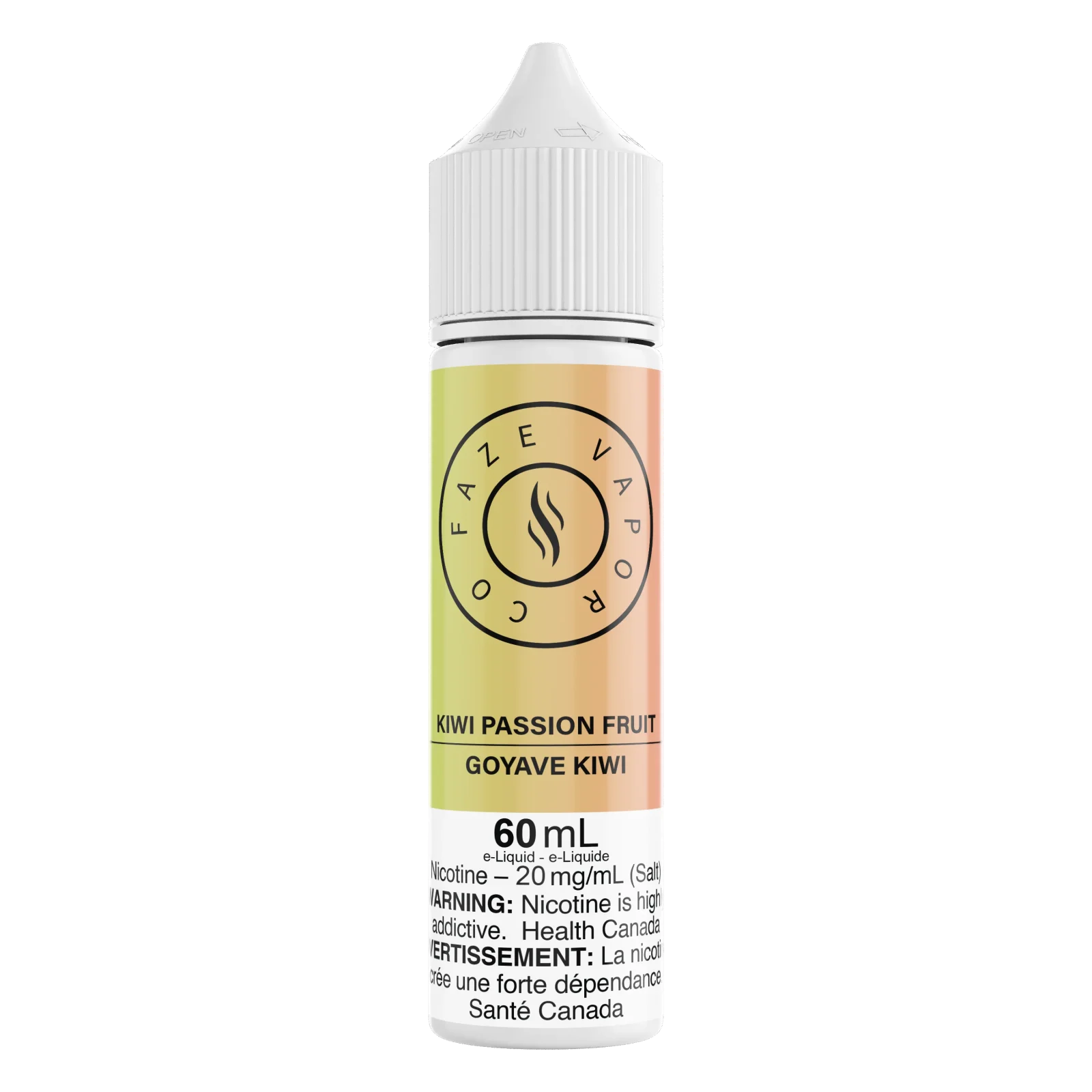 Faze Vapor Co 60mL Salts - Kiwi Passion Fruit (+Guava)