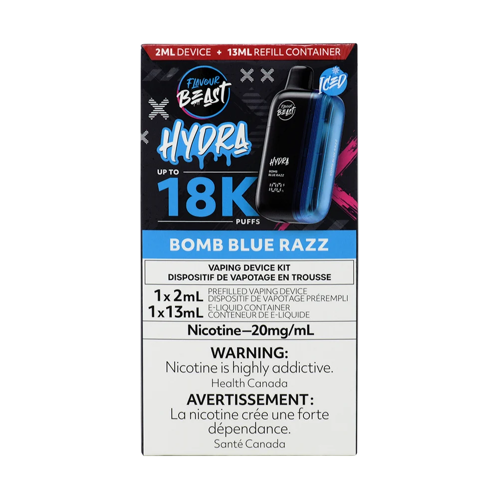 Hydra 18K Bomb Blue Razz Iced 2ml 20mg