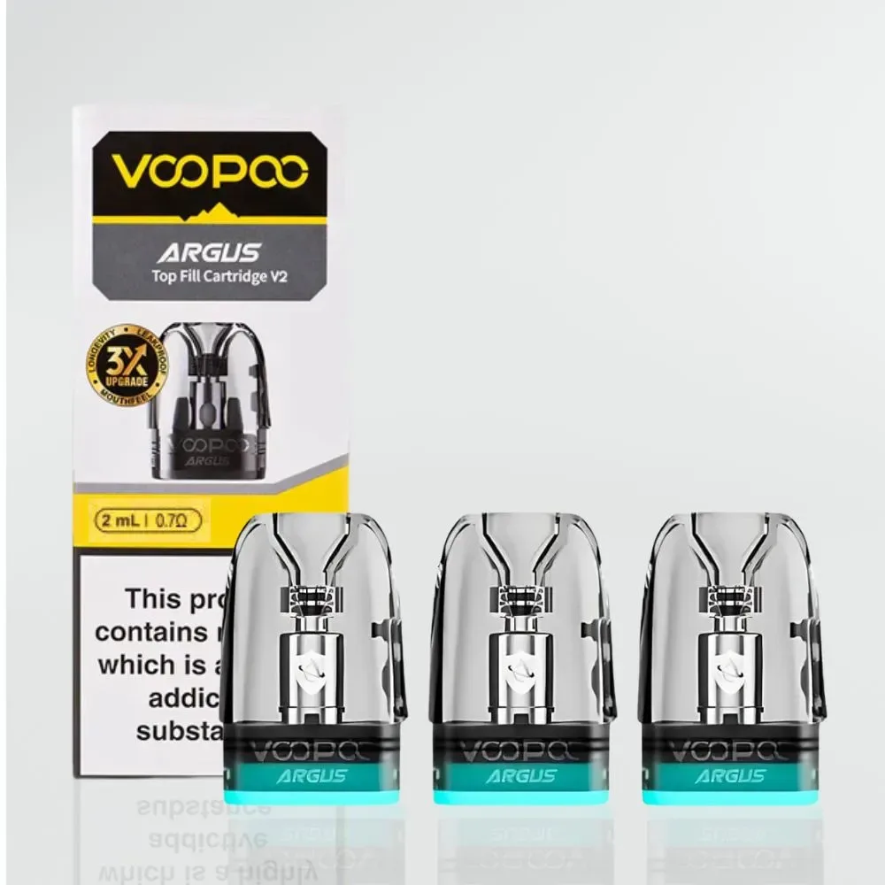 Voopoo – Argus Top Fill V2 Pods - 0.4 / 0.7 / 1.0 ohm - Pack of 3 - Image 2
