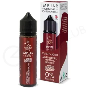 Mixed Berries, Aniseed & Menthol Shortfill E-Liquid by Imp Jar 50ml