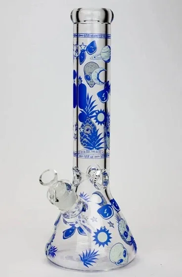 Infyniti 14" Pineapple Glow In The Dark 7 mm Glass Bong