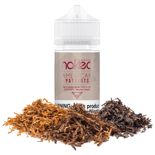 Naked 100 American Patriot Tobacco E-Liquid 60ml