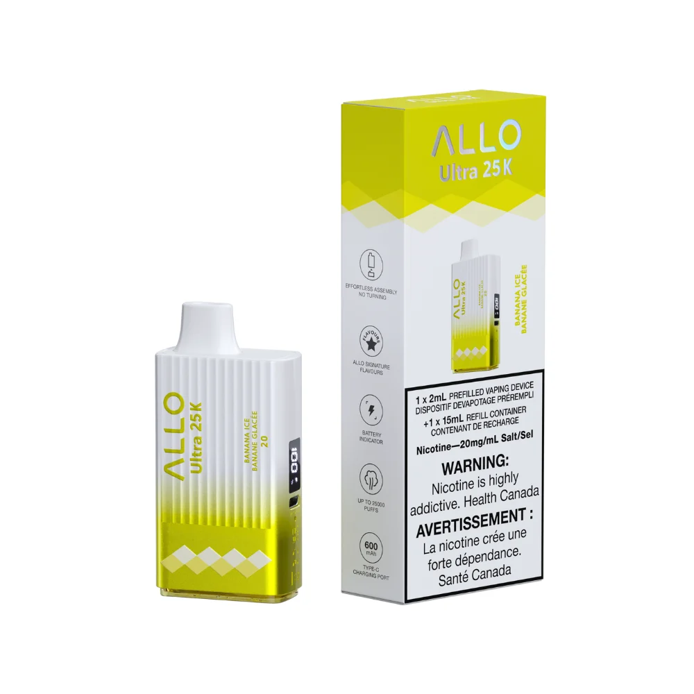 Allo Ultra 25K Banana Ice 2ml 20mg
